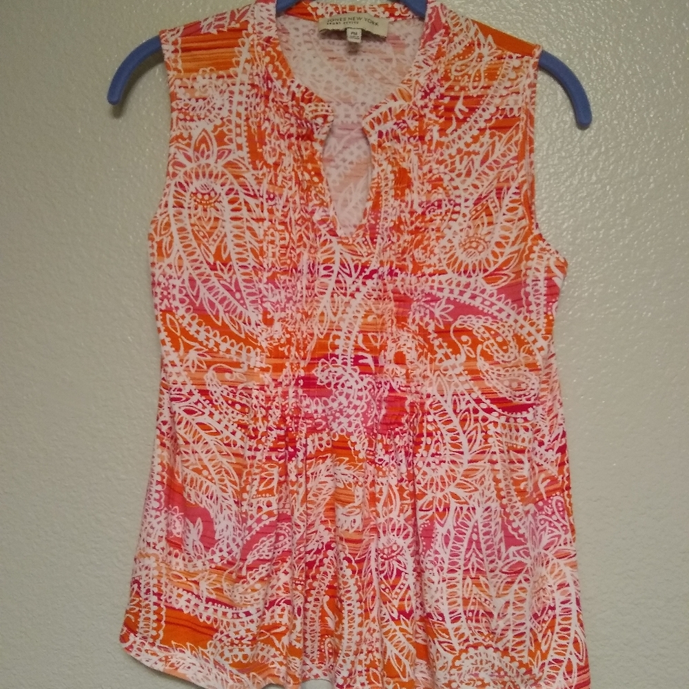 JONES NEW YORK Sport Petite batik-style to…